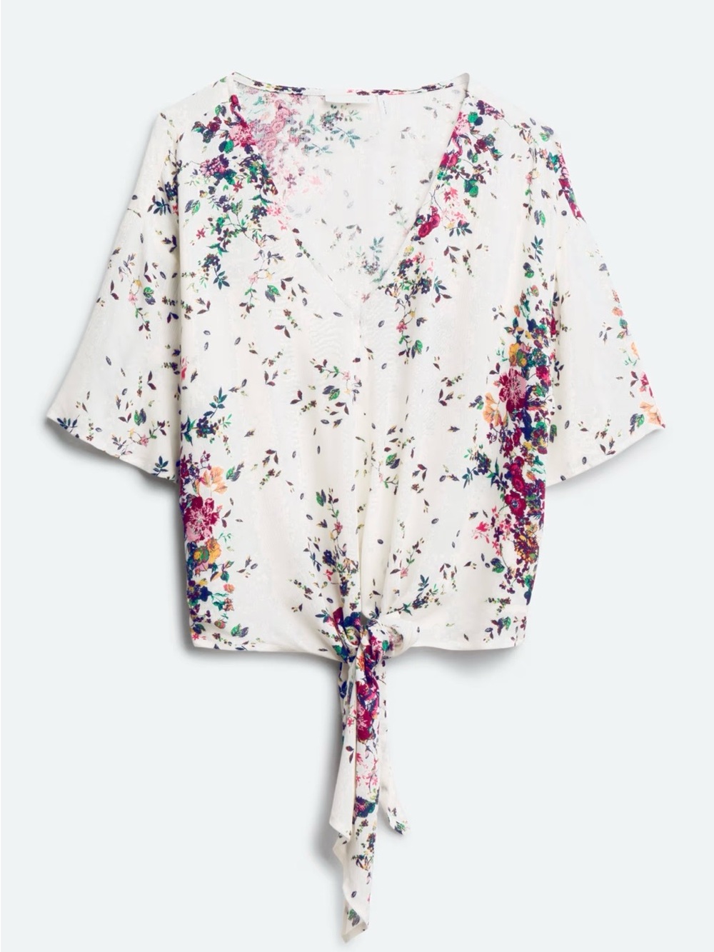 LUQ Rhee Tie Front Top